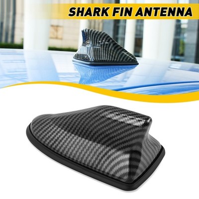 Carbon Fiber Shark Fin Car Antenna Roof Radio Signal AM/ FM Aerial Universal