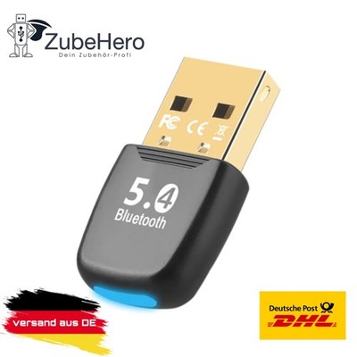 USB Bluetooth 5.4 Adapter Dongle Stick Transmitter Nano PC Laptop Maus Tastatur