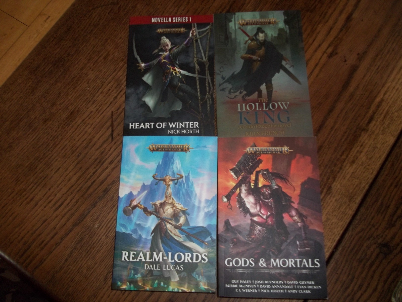 Warhammer Age of Sigmar Novel Bundle X 4 (Gods & Mortals, Realm Lords)