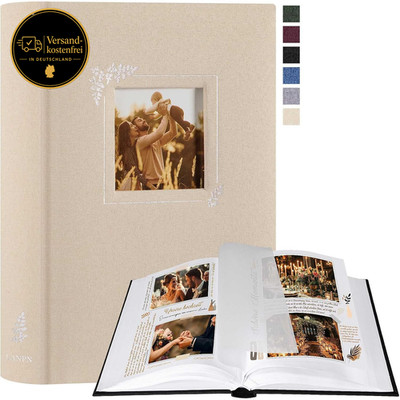 Selbstgestaltbares Fotobuch mit Fensterdesign für 10x15 13x18 Fotos Staubdicht