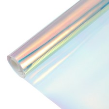 Holographic Clear Vinyl Film Holographic Fabric 12"x48"Laser Blue Purple