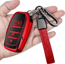 Key Fob Cover Red For 2025-2026 Toyota Tacoma Venza Land Cruiser Camry 4 Runner