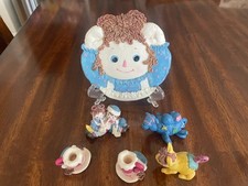 Popular Imports Mini Figurine Tea Set Resin Raggedy Ann  Andy 1997
