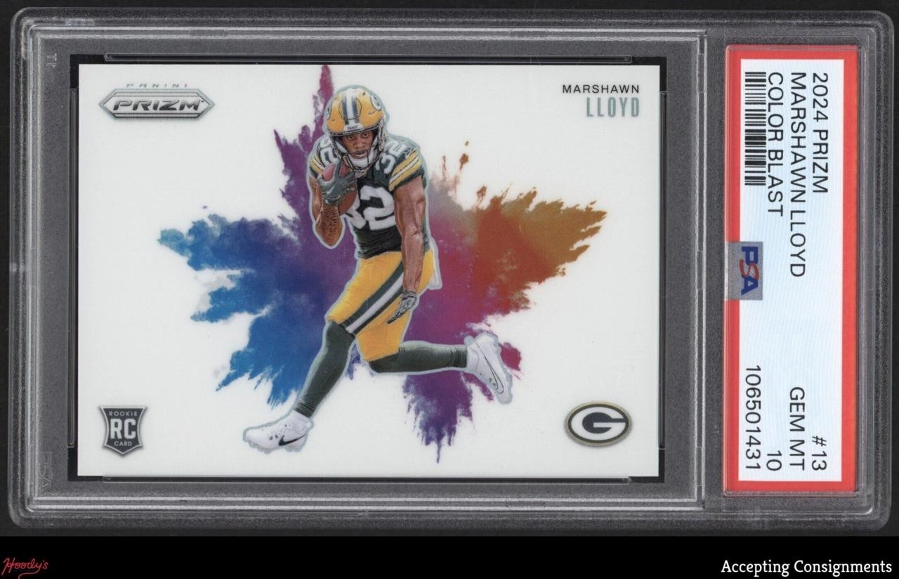 MarShawn Lloyd Panini Prizm Color Blast #13 Base