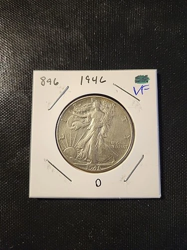 1946-D Walking Liberty Half Dollar In Very Fine Condition