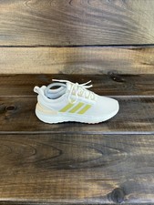 Adidas Racer TR21 Aluminum Gold Metallic Sneakers Running Shoes Kids Sz 5 GW6600