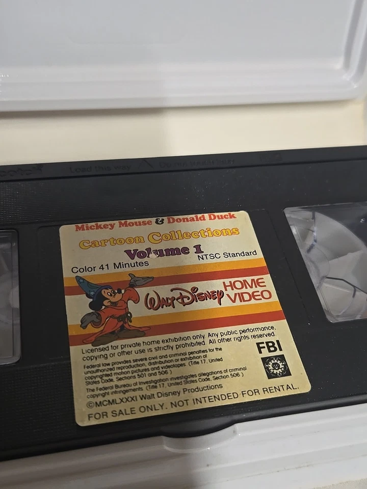 Mickey Mouse & Donald Duck Cartoon Collection Vol One Walt Disney Home Video VHS - Image 4 of 4