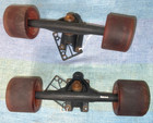 QUEST Tavole Skateboard Ruote e Camion Rossi con Rondelle in Plastica