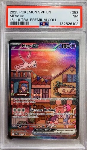 PSA 7 Mew ex 053 Sv: Scarlet & Violet Promo Cards Holo