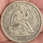 1839 Seated Liberty Half Dollar Fine