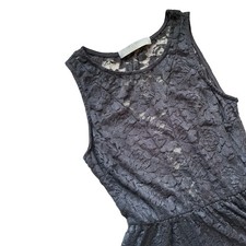 Black Lace Skater Dress - Size Small Juniors LBD Whimsigoth Fit & Flare