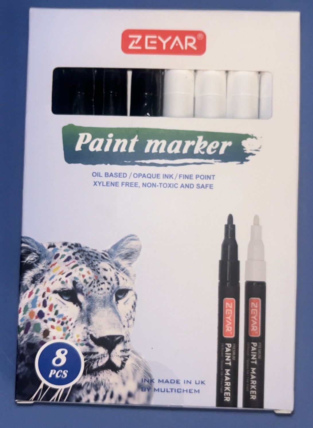For Rock Painting, Fine Point, Waterproof Ink,8 Pk