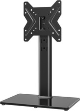 Universal TV Stand for 32  60" TVs, Height Adjustable Mount with Glass Base