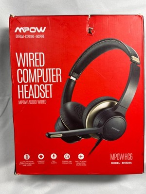 MPOW WIRED COMPITER HEADSER. MPOWHC6. Item 1705, 1706 Model BH328A - NEW