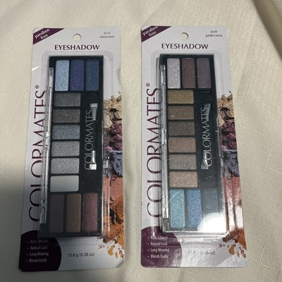 2 Pk-COLORMATES Eyeshadow Palette #8109 +#8110 New Sealed .