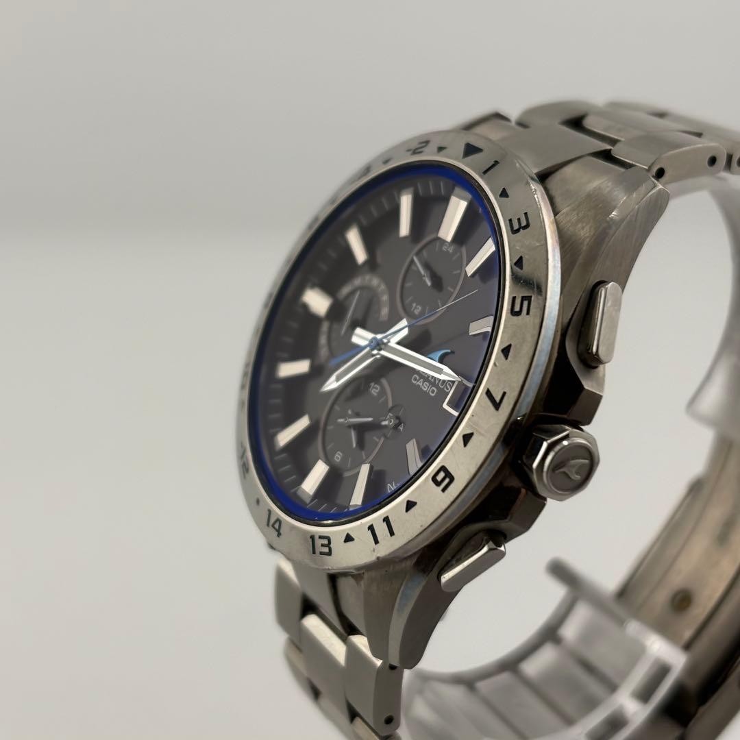 CASIO OCEANUS OCW-T3000-2AJF Solar Black Men's Watch 6.7in USED from JAPAN image 2