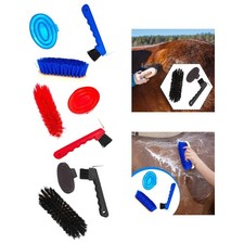 3Pcs Horse Grooming Kit Horse Brush Set Gift Care Supplies Hoof Pick Brush for