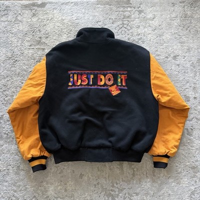 Vintage 90s Nike Spike Lee Urban Jungle Bomber Jacket Mens Medium Spellout Rare