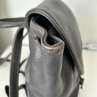 Vintage Coach Sonoma Brown Pebbled Leather Drawstring Backpack H7B