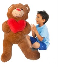 Valentines Day Goffa Giant Jumbo 42" Teddy Bear W/Heart Plush Stuffed Animal