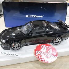 AUTOart 1/18 Nissan Skyline GT-R R34 V-Spec II Black Pearl 77407 Composite