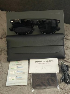 DMES AI Smart Glasses Ai Camera Translator Brand New In Box Black Call Bluetooth