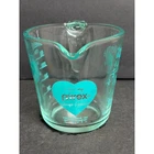 Vintage Pyrex Glass Measuring Cup Turquoise Blue Hearts 🩵 2 Cups