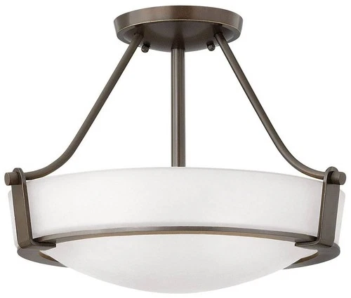 Hinkley Hathaway 16"W Olde Bronze Etched Ceiling Light - Picture 2 of 5