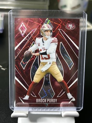 2024 Panini Phoenix Brock Purdy #18 Red Lazer Prizm /199 Color Match 49ers