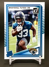 2025 Donruss Bhayshul Tuten Rated Rookie # 333 Jacksonville Jaguars