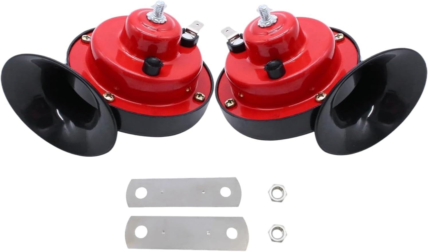 for Trucks 300DB Loud Air Electric Snail Horn,12V Waterproof Horns Kit Super... 