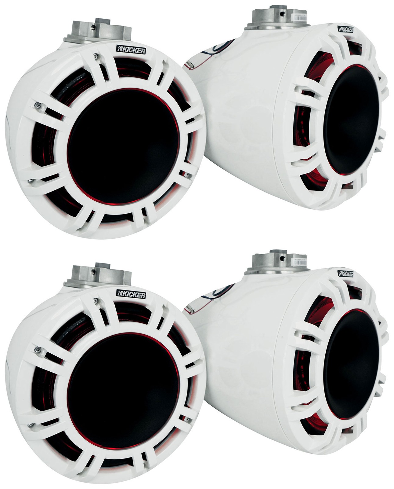 4 KICKER 47KMFC9W 9 Морских рупоров для лодок с плоским креплением на колонках KMFC9W 381690₽