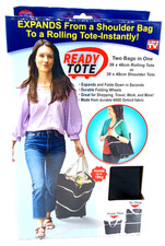 Ready Tote Rolling Expanding Bag - Brand New - Wheeled Travel Carry On Luggage