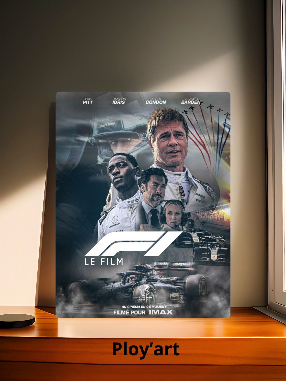 Plaque F1 Le Film A4 en Métal Idée Cadeau Idéale pour Fan de Formule 1 et Cinéma
