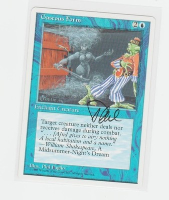 Magic the Gathering  ~ Gaseous Form  ~ Signed by Artist ~ 4Ed ~ M/NM #2