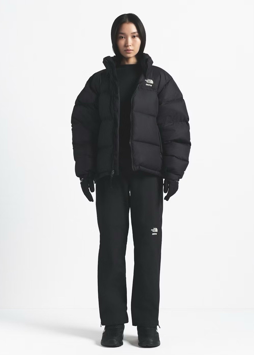 The North Face x Skims 1996 Nuptse Puffer Black Womens L BNWT Rare Sold Out image 3