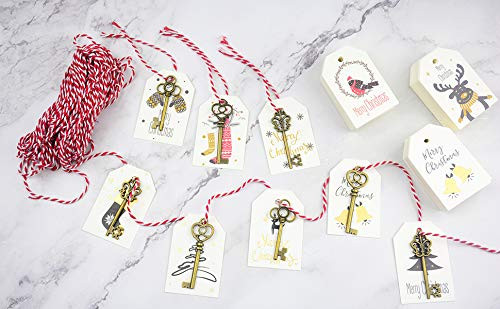 Makhry Confezione Mista di 30 Chiavi Vintage Skeleton in Oro Rosa Confezione d - Foto 7 di 8