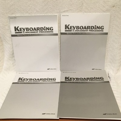 A Beka Book Keyboarding and Document Processing Quizzes, Tests, and Answer Keys