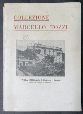 Catalogo d'Asta - Collezione Marcello Tozzi: dipinti e quadri - Genova - 1920