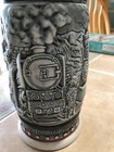 Rare VTG 1982 Lidded Beer Stein LOCOMOTIVES TRAINS 8.5” Brazil Ceramarte Blue — photo 4