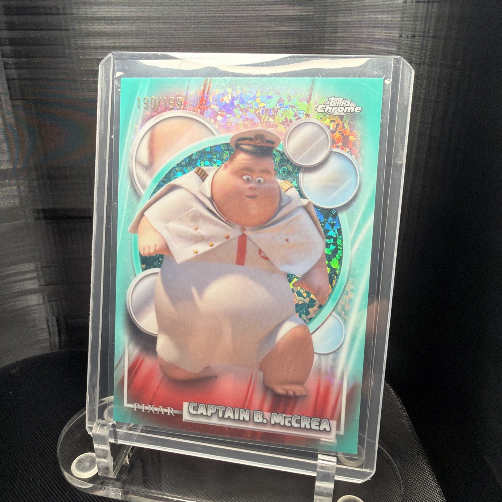2026 Topps Chrome Disney Captain B McCrea Aqua Wave /199