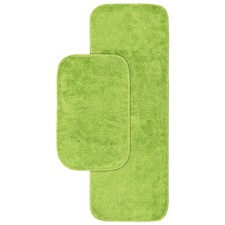 Garland Rug Traditional Nylon Bath Rugs Set 21x34  22x60 Lime-Aid Washable