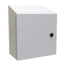 Hammond Eclipse Series Electrical Enclosure. ST242410LG Sloped Top 24”x24”x10”