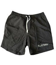 Playboy by Pacsun Men  s Black Shorts M good for swim pants -casual summer shorts