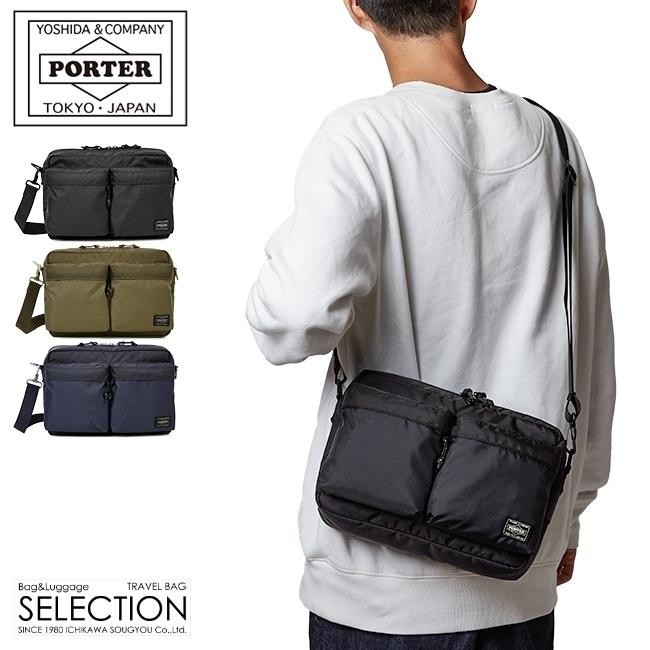 PORTER YOSHIDA Bag Force Shoulder Bag (S) Black 855-05457 Made in