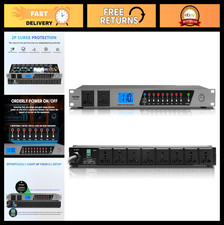20A Rack Mount Power Conditioner - 10 Outlet Sequencer, 2000W Supply, Surge Prot