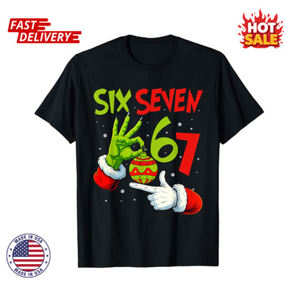 Trending Six Seven Meme 6 7 Christmas 67 Xmas Unisex Inspired Graphic TShirt NEW