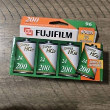 Fujifilm Super HG II 200 Speed 35mm Film 2 Rolls x 24 Exposure Expired Feb 1999