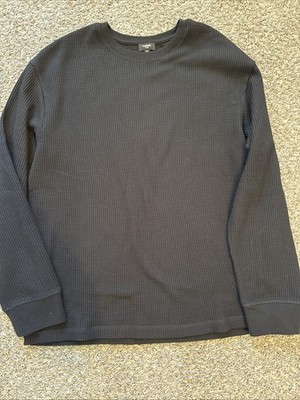 Express Men's Long Sleeve T Shirt Large Black