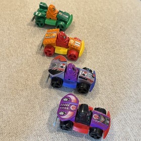 LEGO RACERS 2001 Set of 4 - 4573 Lightor, 4572 Scratch, 4569 Warrior, 4566 Gear